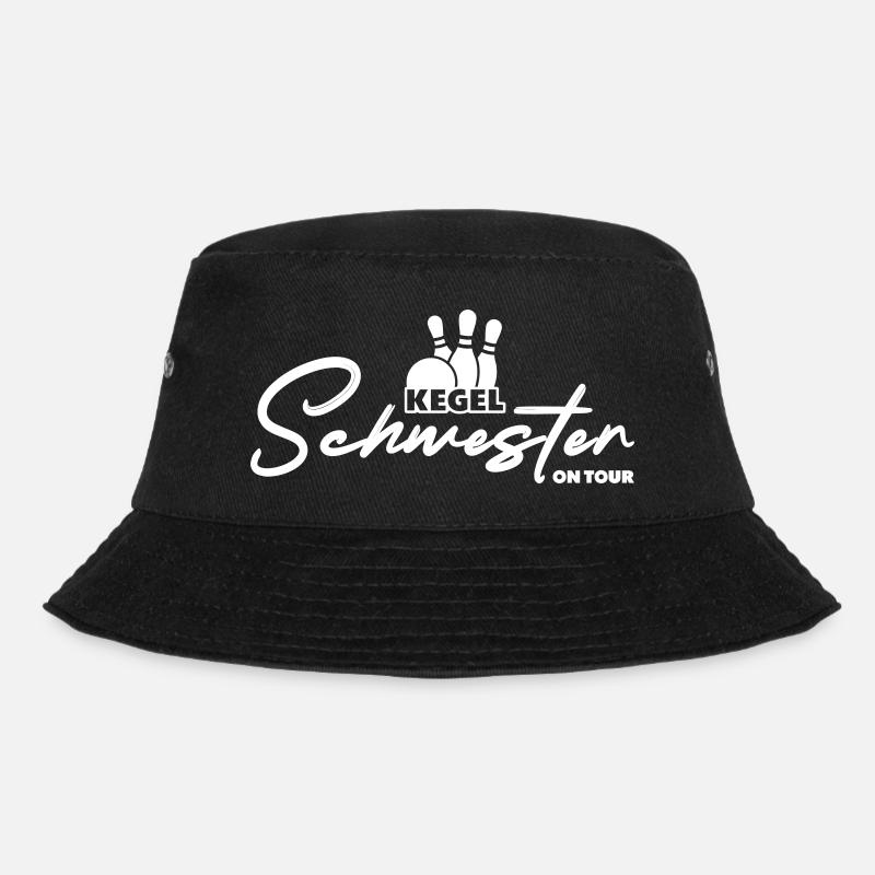 Kegelschwester on Tour - Bucket Hat - Schwarz