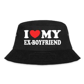 I love my ex-boyfriend funny Valentine's Day gift - Bucket Hat - black - Front - Lela (165cm)
