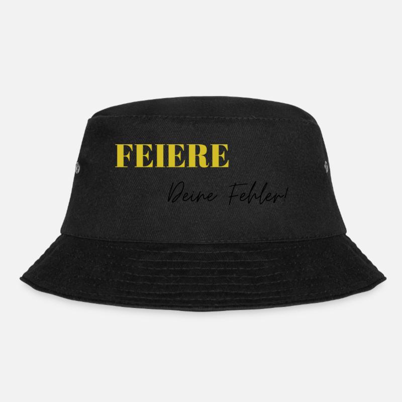 Feiere Deine Fehler - Bucket Hat - Schwarz