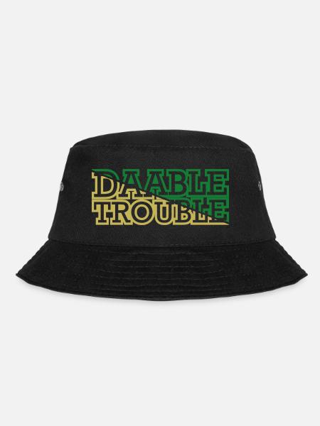 DAABLE TROUBLE Font - Bucket Hat - Schwarz