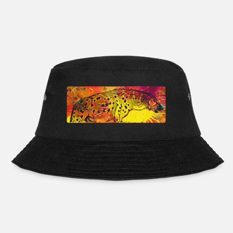 Hyäne - Bucket Hat - Schwarz
