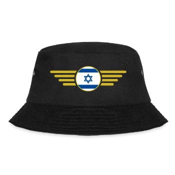 I Love Israel Elegance Style Design T-Shirt - Bucket Hat - black - Front - Lela (165cm)