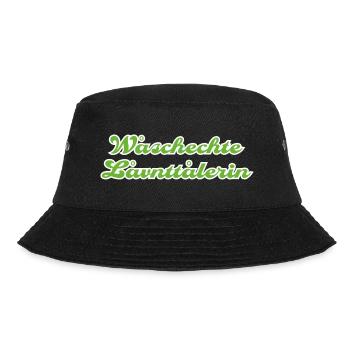 Woschechte Lovntolarin - Bucket Hat - Schwarz - Vorne - Lela (165cm)