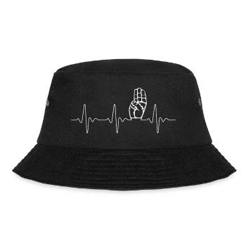 Pfadfindergruß - Bucket Hat - Schwarz - Vorne - Lela (165cm)