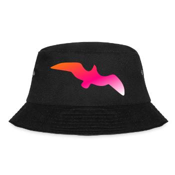 Freedom Bird | Exklusives Streetstyle-Design - Bucket Hat - Schwarz - Vorne - Lela (165cm)