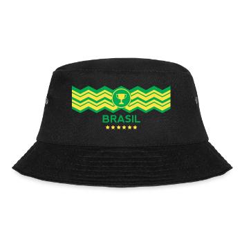 Campeão do mundo Brasil - Bucket Hat - Schwarz - Vorne - Lela (165cm)