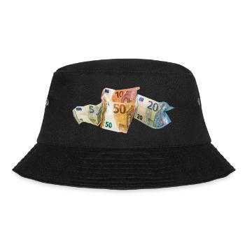Euro-Geldscheine - Bucket Hat - Schwarz - Vorne - Lela (165cm)