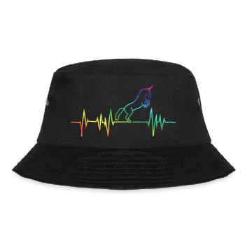 unicorn einhorn glitzer Geburtstag birth geschenk - Bucket Hat - Schwarz - Vorne - Lela (165cm)
