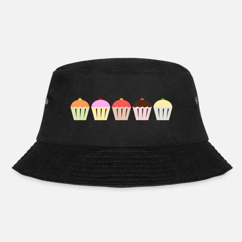 Cupcakes - Bucket Hat - black