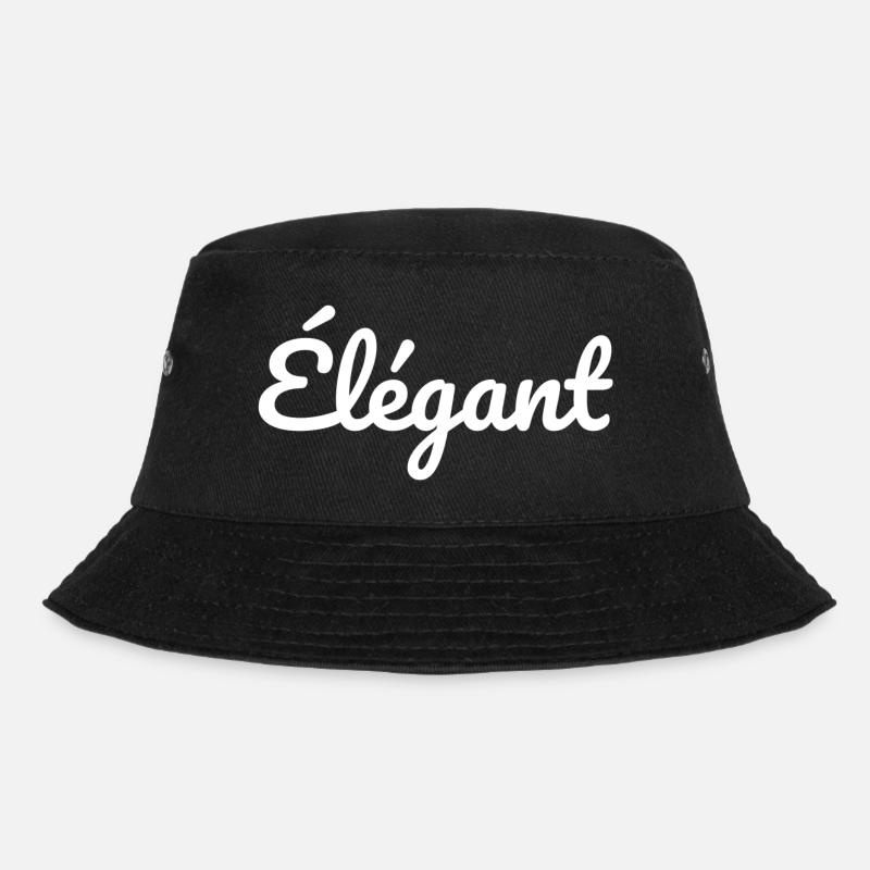 elegant - Bucket Hat - black