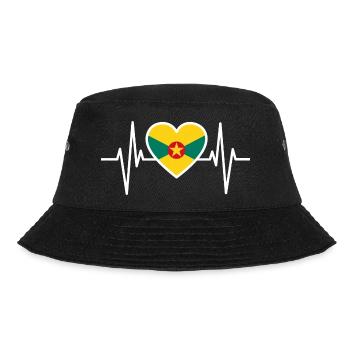Grenada Flag Creole Antilles Gift - Bucket Hat - black - Front - Lela (165cm)