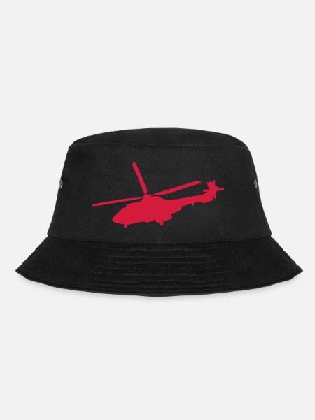 Hubschrauber - Bucket Hat - Schwarz
