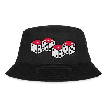 ACAB Würfel - Bucket Hat - Schwarz - Vorne - Lela (165cm)