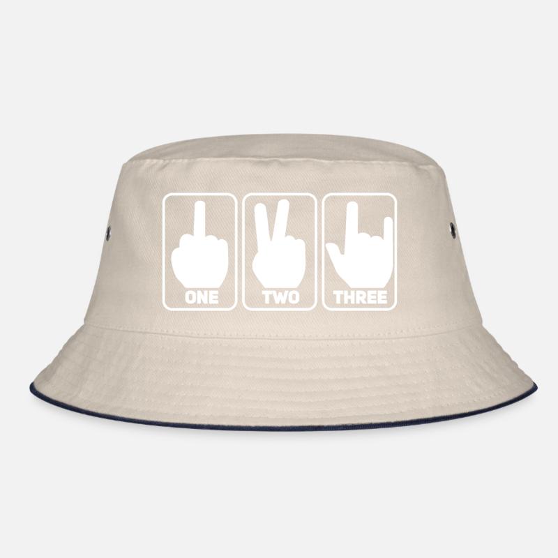 Metal One Two Three Bucket Hat