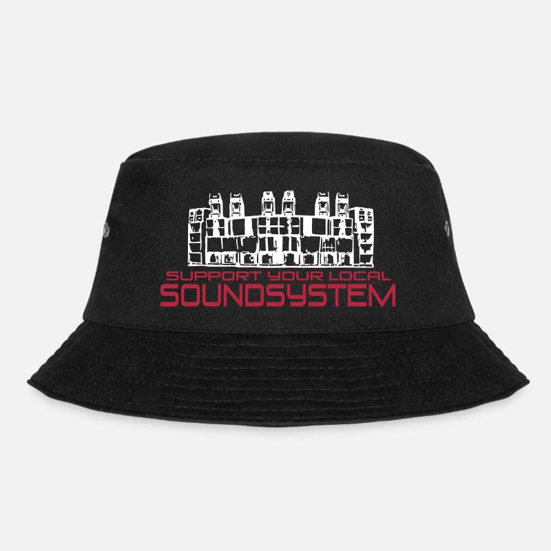 support your local soundsystem - Bucket Hat - black