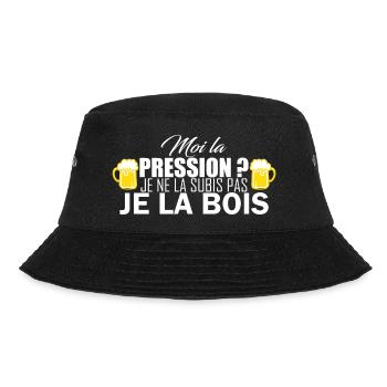 moi la pression - Bucket Hat - Schwarz - Vorne - Lela (165cm)