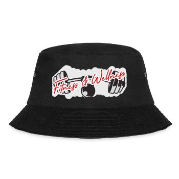 Fitness und Wellness Basecap - Bucket Hat - Schwarz - Vorne - Lela (165cm)