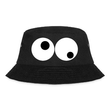Pair of eyes Crazy look - Bucket Hat - black - Front - Lela (165cm)