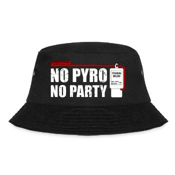 No pyro no party salut - Bucket Hat - black - Front - Lela (165cm)