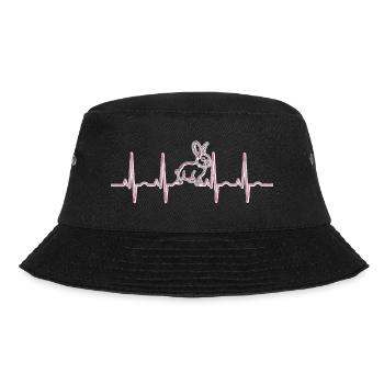 Rabbit Heart Rate - Bucket Hat - black - Front - Lela (165cm)