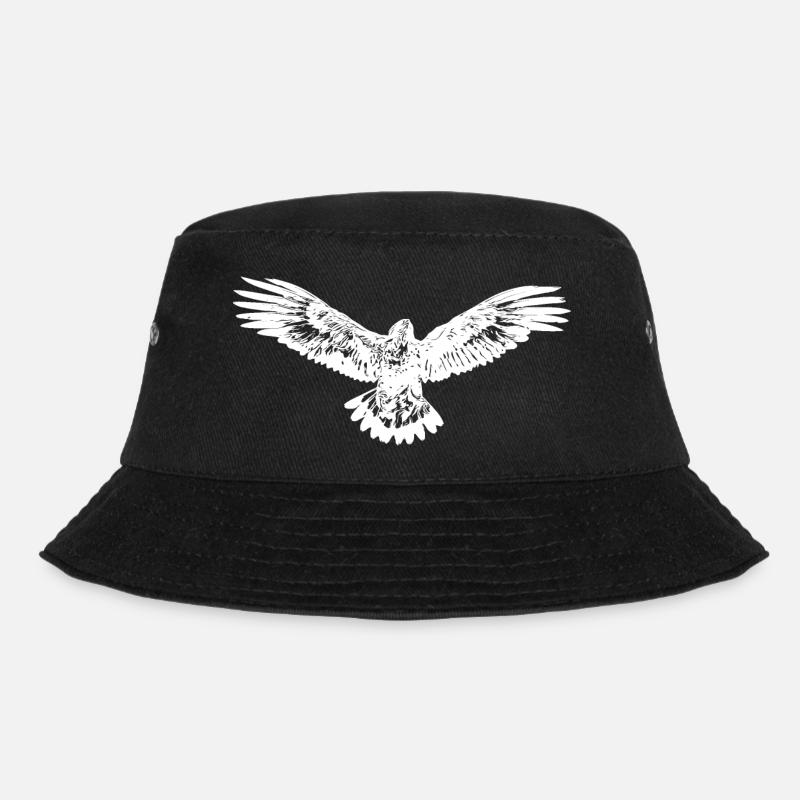Adler - Bucket Hat - Schwarz