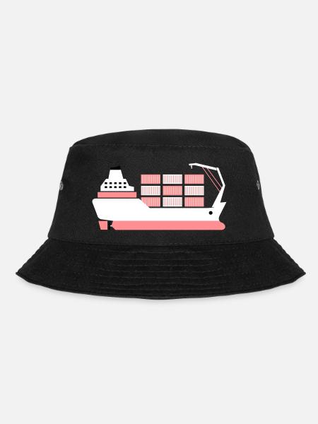 containerschiff pink - Bucket Hat - Schwarz