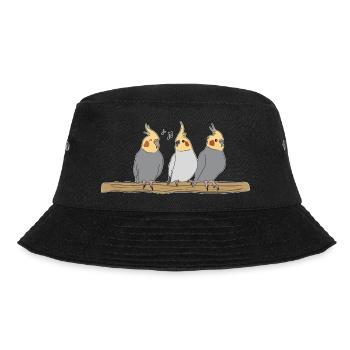 Nymph Parakeet Bird Bird Breeder Pet Animal - Bucket Hat - black - Front - Lela (165cm)