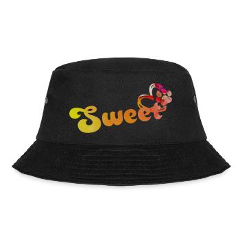 Sweet heart dog paw - Bucket Hat - black - Front - Lela (165cm)