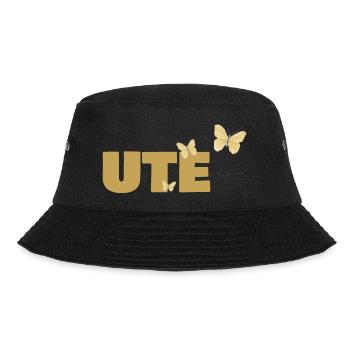 Schmetterlinge für Ute - Bucket Hat - Schwarz - Vorne - Lela (165cm)