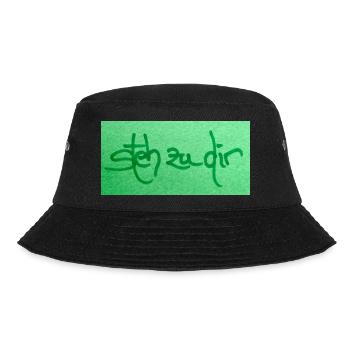 steh zu dir - Bucket Hat - Schwarz - Vorne - Lela (165cm)