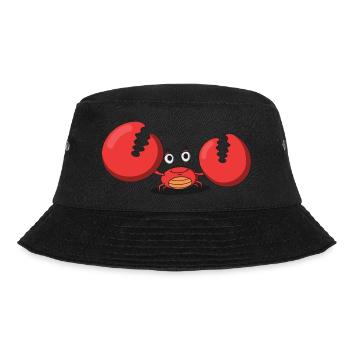Krebs IIII - Bucket Hat - Schwarz - Vorne - Lela (165cm)