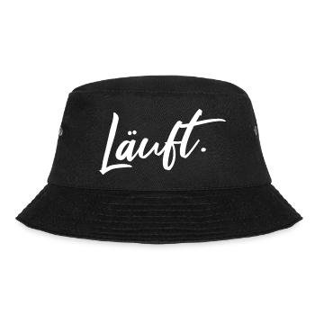 Läuft Statement Läufer Jogging Lustiger Spruch - Bucket Hat - Schwarz - Vorne - Lela (165cm)