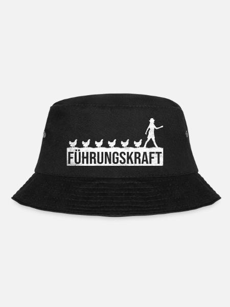 Landwirtin Bäuerin Hühner Führungskraft Geschenk - Bucket Hat - Schwarz