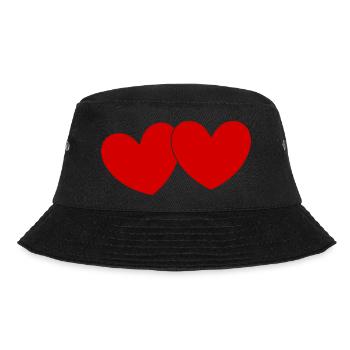 Heart Valentine's Day Gift Valentine's Day - Bucket Hat - black - Front - Lela (165cm)