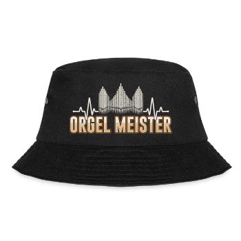 Orgel Meister Herzschlag Orgelspieler Organist - Bucket Hat - Schwarz - Vorne - Lela (165cm)