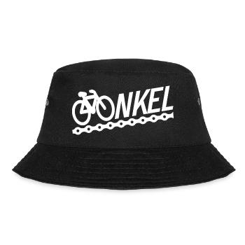 ONKEL Fahrrad Mountainbike Radeln bester Onkel - Bucket Hat - Schwarz - Vorne - Lela (165cm)