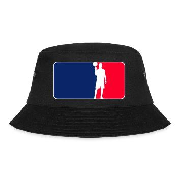 Basketball Logo - Bucket Hat - Schwarz - Vorne - Lela (165cm)