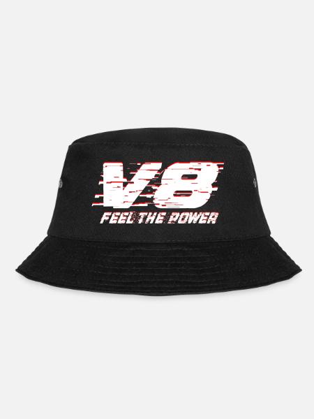 V8 - Bucket Hat - Schwarz