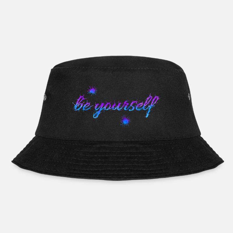 be yourself - Bucket Hat - black