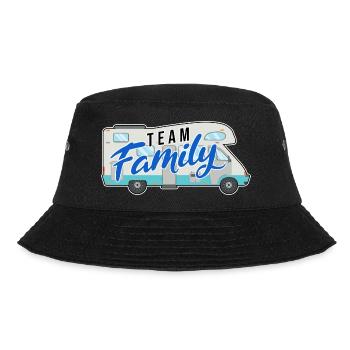 team family camping dog sport gift camping - Bucket Hat - black - Front - Lela (165cm)