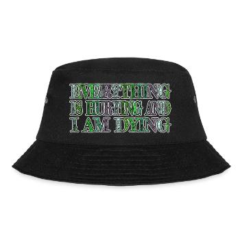 outdoors geek snowboard fun happy jokes - Bucket Hat - Schwarz - Vorne - Lela (165cm)