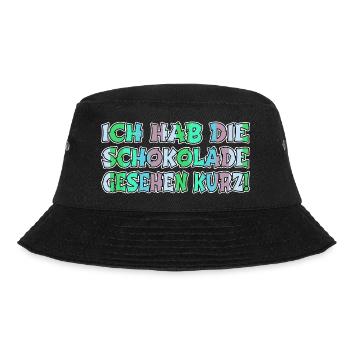 schülerin bäckerei lustige sprüche bonbonniere - Bucket Hat - Schwarz - Vorne - Lela (165cm)