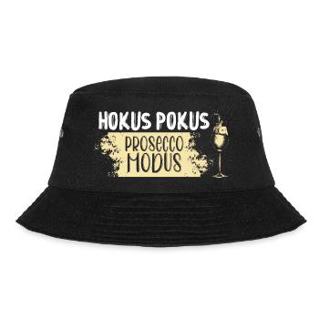 Hokus Pokus Prosecco Modus - Bucket Hat - Schwarz - Vorne - Lela (165cm)