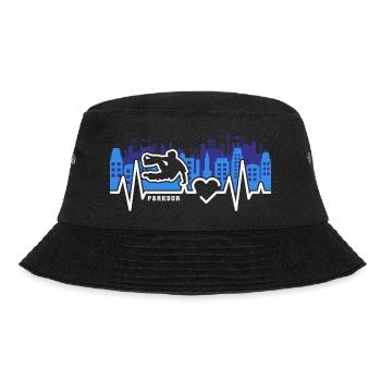 Parkour Freerunning Traceur - Bucket Hat - Schwarz - Vorne - Lela (165cm)
