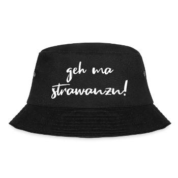 geh ma strawanzn - Bucket Hat - Schwarz - Vorne - Lela (165cm)