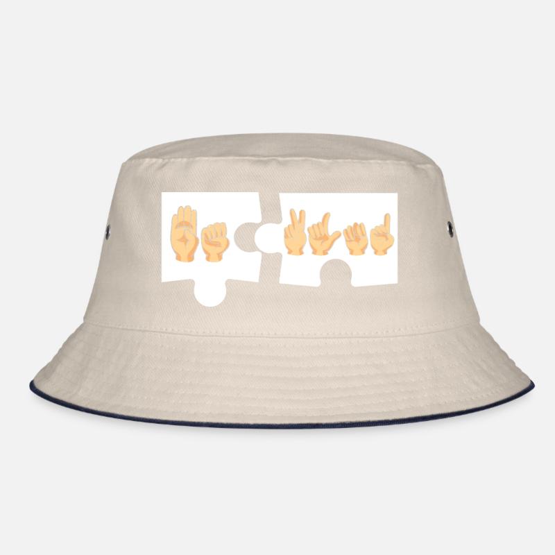 ASL Alphabet American Sing Language ASL Teacher Bucket Hat