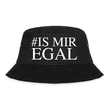 # is mir egal - Bucket Hat - Schwarz - Vorne - Lela (165cm)