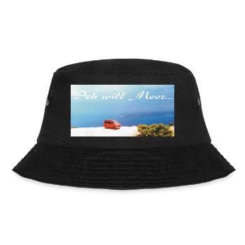 Ich will Meer - Bucket Hat - Schwarz - Vorne - Lela (165cm)