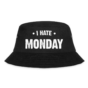 Ich hasse Montag - Bucket Hat - Schwarz - Vorne - Lela (165cm)