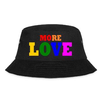 More love - Bucket Hat - black - Front - Lela (165cm)